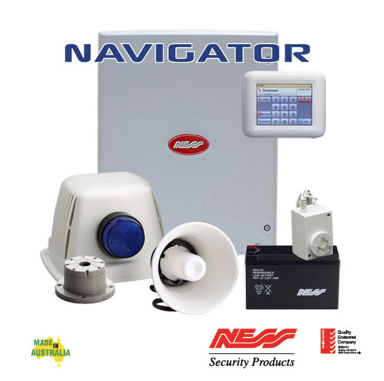 NESS D8XD DELUXE NAVIGATOR SECURITY ALARM PANEL KIT